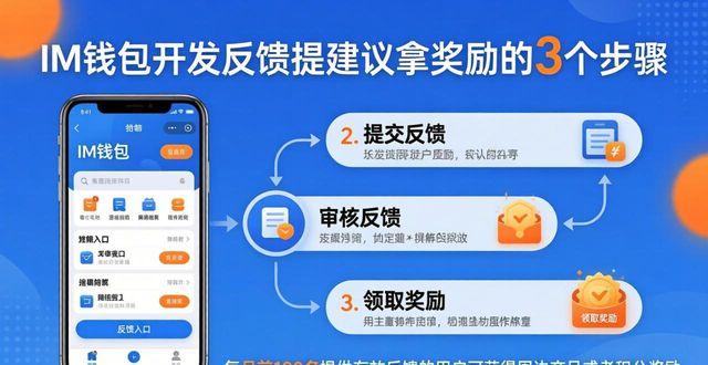im钱包开发反馈：提建议拿奖励的3个步骤